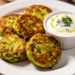 Knusprige Zucchini-Puffer - featured image