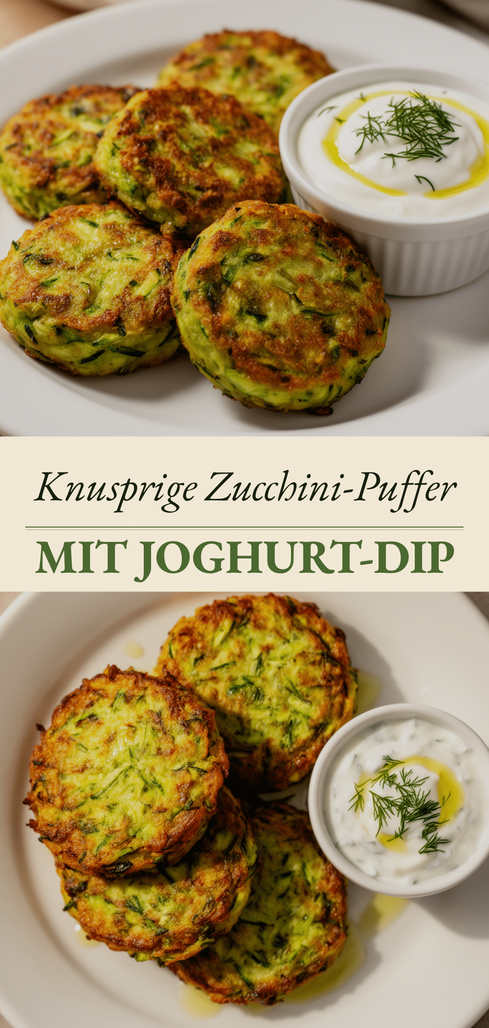 Knusprige Zucchini-Puffer: 15 Min. Rezept 5 Knusprige Zucchini-Puffer recipe