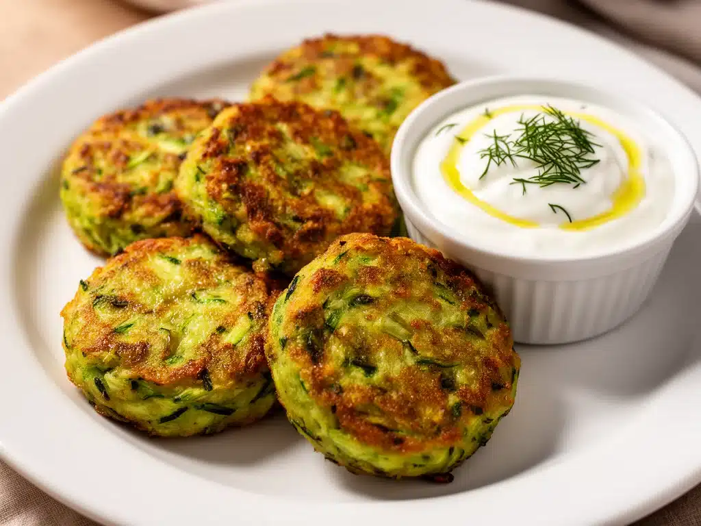 Knusprige Zucchini-Puffer - featured image