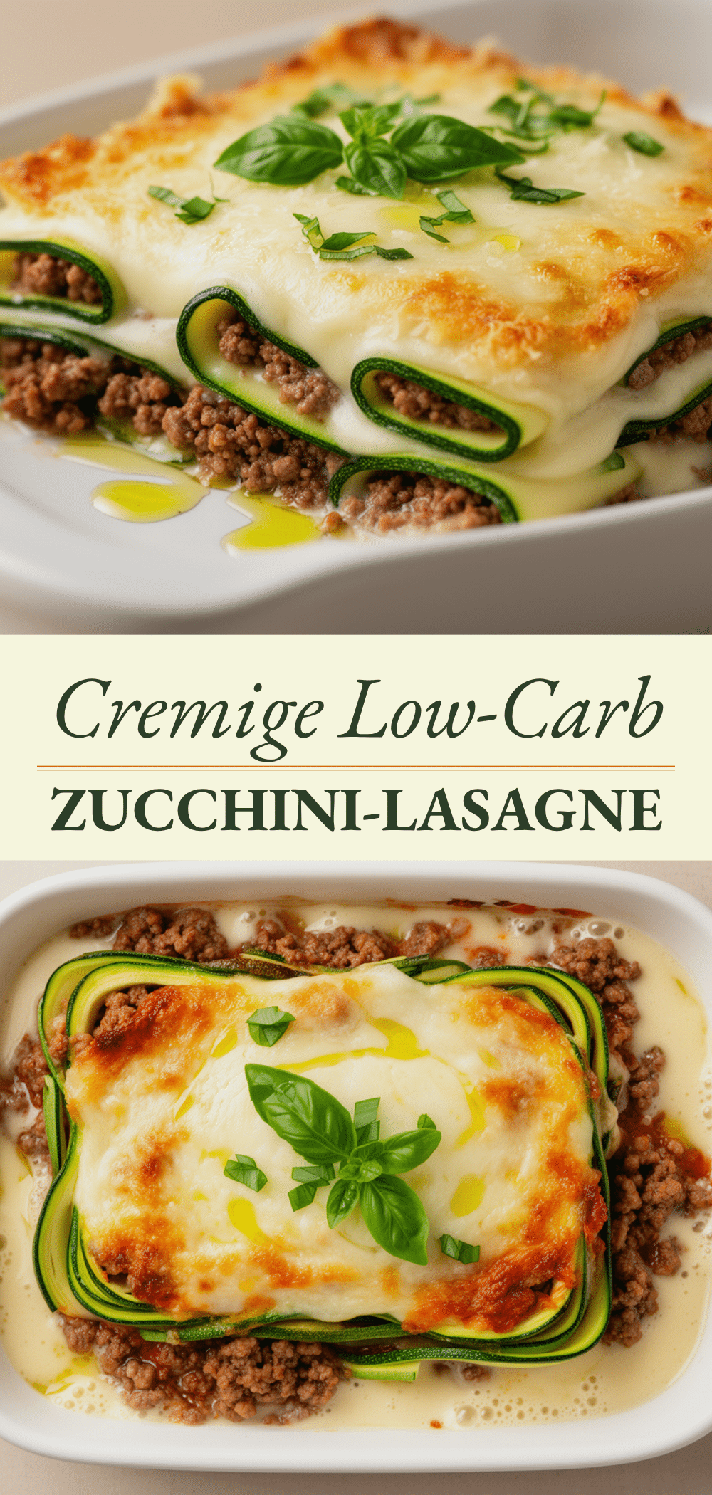 Low-Carb Zucchini-Lasagne: Die Perfekte Cremige 30-Minuten-Mahlzeit 5 Low-Carb Zucchini-Lasagne recipe