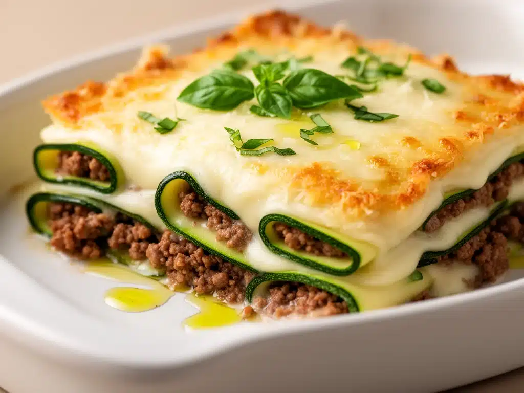 Startseite 1 Low-Carb Zucchini-Lasagne - featured image