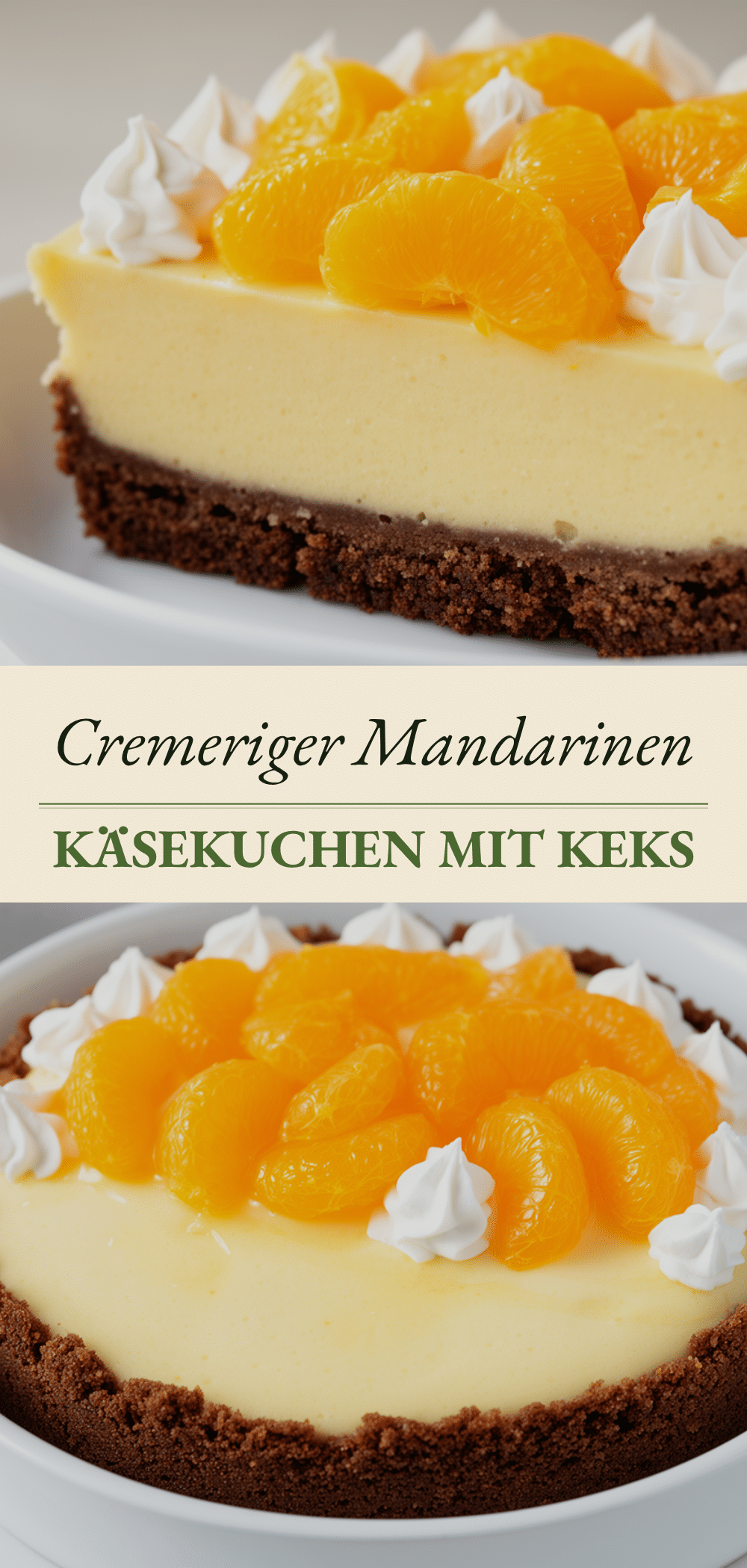 Cremiger Mandarinen-Käsekuchen: 3 Einfache Schritte 5 Mandarinen-Käsekuchen recipe