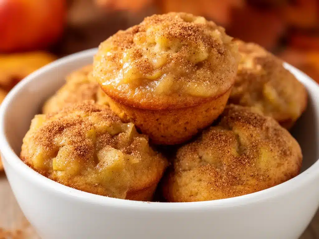 Oktoberfest Apfelmus-Muffins mit Zimt - featured image