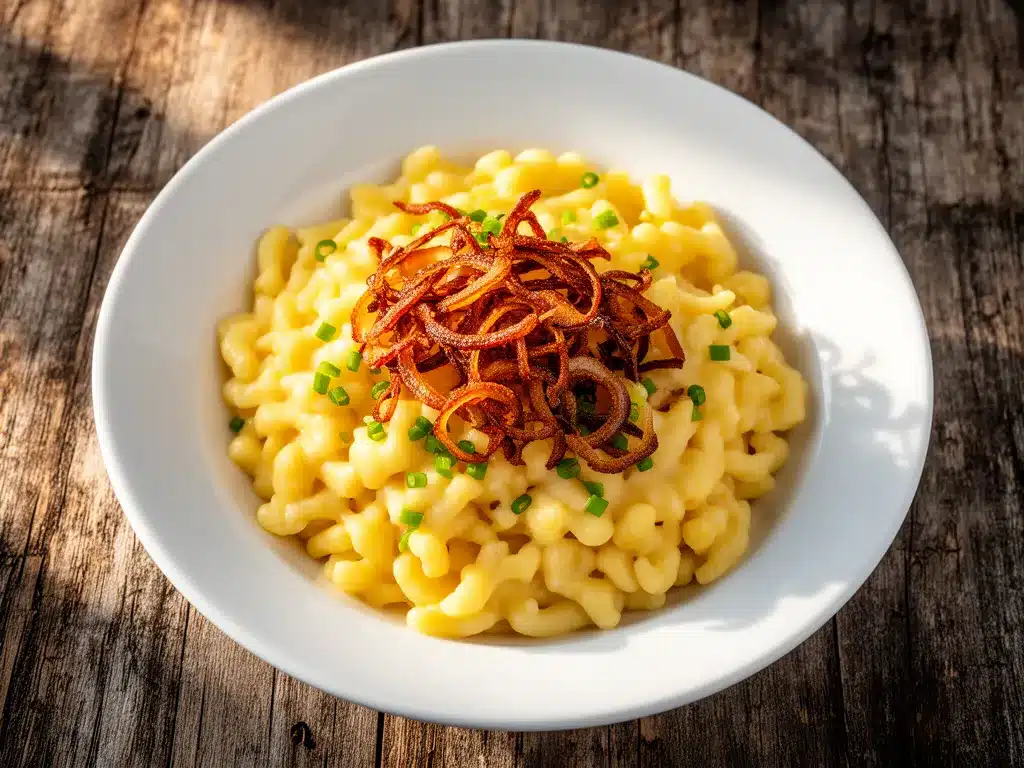 Oktoberfest Käsespätzle: Cremig, Knusprig & Easy in 30 Min 4 Oktoberfest Käsespätzle preparation steps