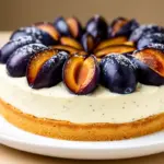Oktoberfest Rahm-Torte mit Zwetschgen - featured image