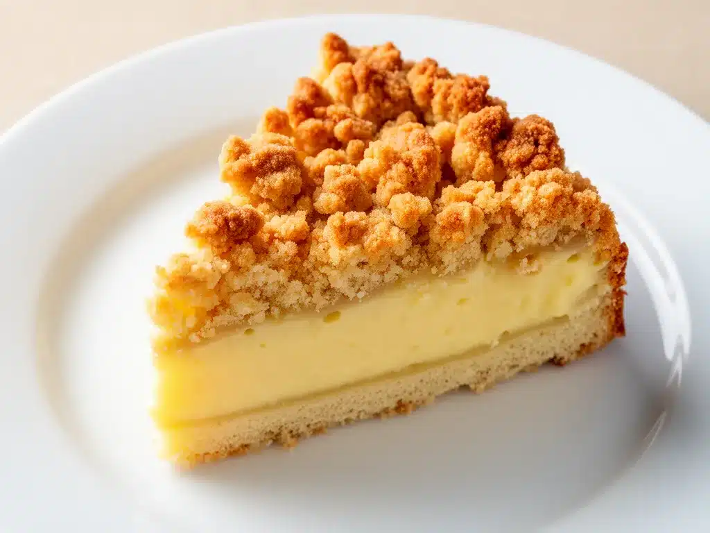Oktoberfest Streusel-Torte: 3 Schichten Vanillecreme 4 Oktoberfest Streusel-Torte preparation steps