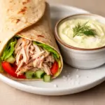 Proteinreicher Hähnchen-Wrap - featured image