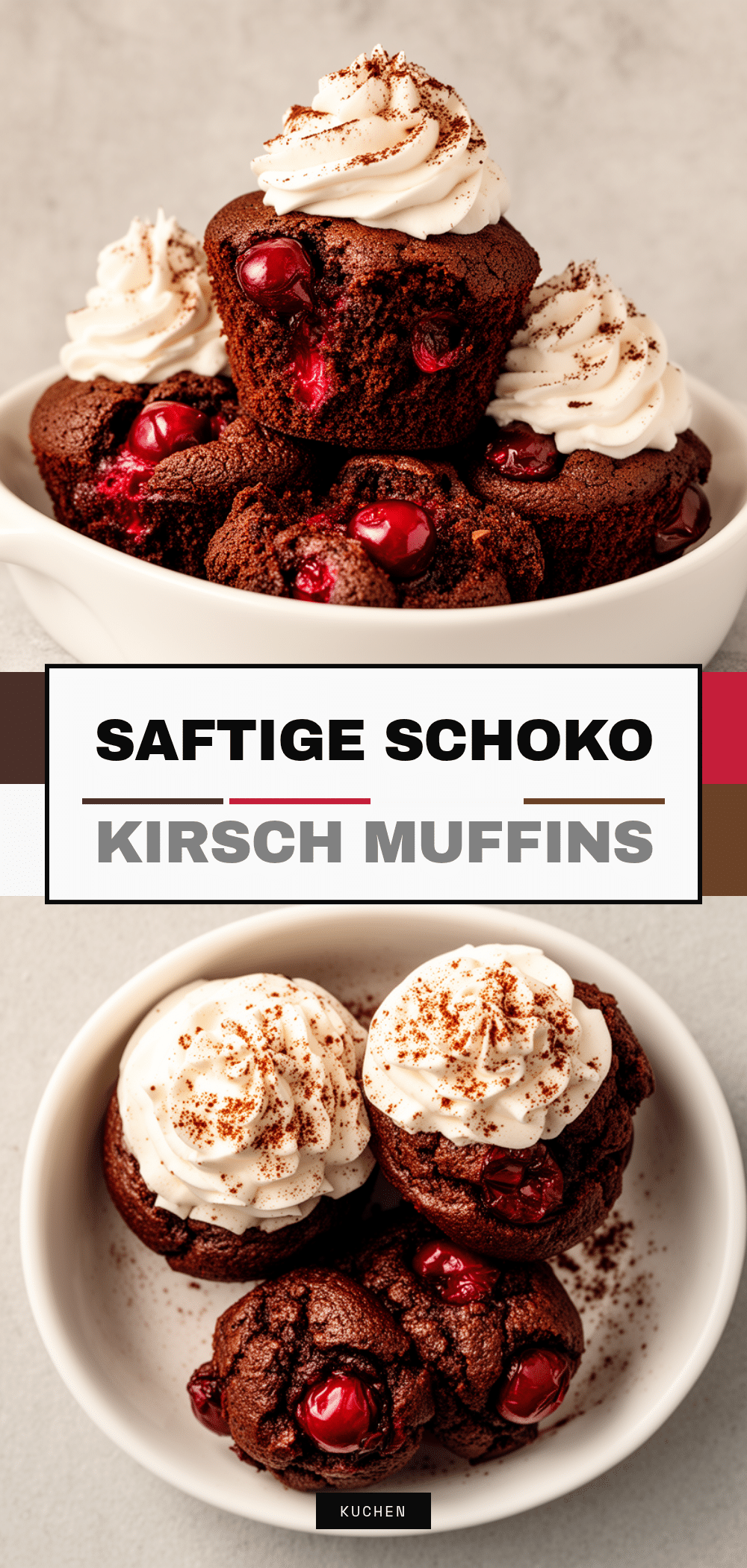 Saftige Schoko-Kirsch Muffins: Bestes Rezept mit Sahne 5 Saftige Schoko-Kirsch Muffins recipe