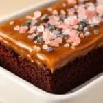 Schoko-Karamell Blechkuchen - featured image