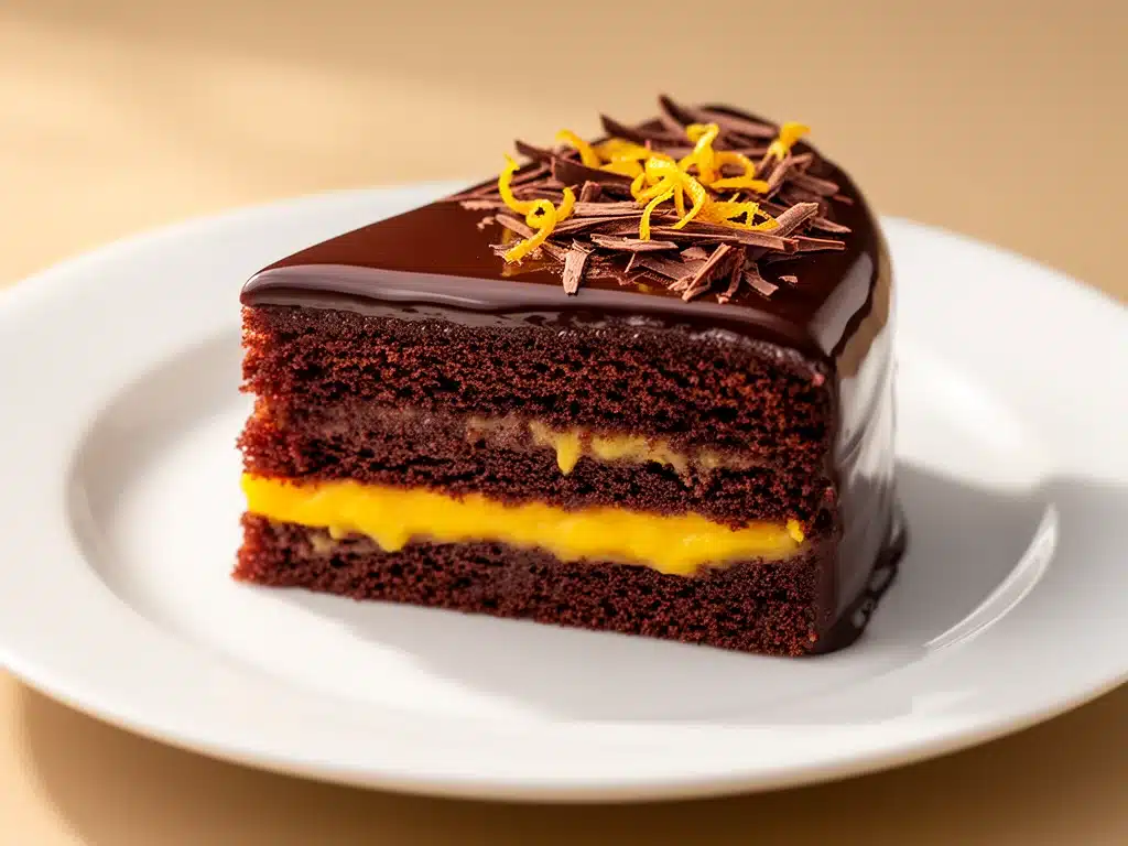 Schoko-Orangen Torte mit Ganache - featured image