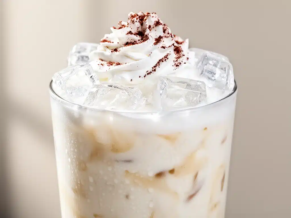 Vanille Frappé mit Eiswürfeln - featured image