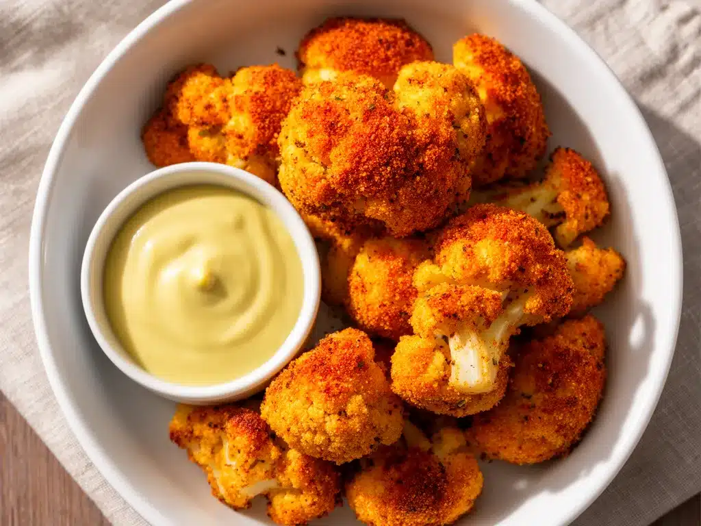 Vegane Blumenkohl-Nuggets: 20 Min. Low Carb & Knusprig 4 vegane Blumenkohl-Nuggets preparation steps