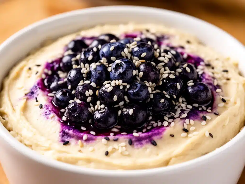 veganer Blaubeer-Käsekuchen ohne Backen - featured image