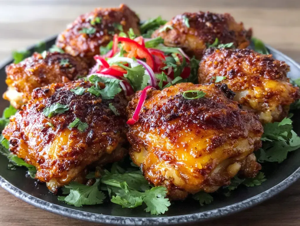 Airfryer Hähnchenschenkel mit Paprika-Kruste - featured image