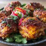 Airfryer Hähnchenschenkel mit Paprika-Kruste - featured image