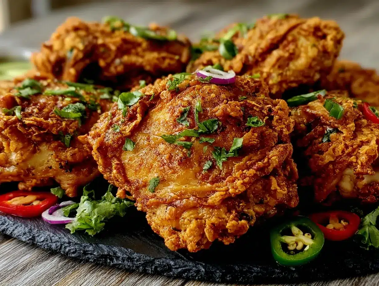 Airfryer Hähnchenschenkel mit Paprika-Kruste: 2 Portionen 4 Airfryer Hähnchenschenkel mit Paprika-Kruste preparation steps