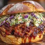 Budget-friendly Slow Cooker Pulled Pork Burger - featured image