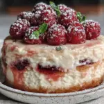 cremige Himbeer-Joghurt-Torte ohne Gelatine - featured image