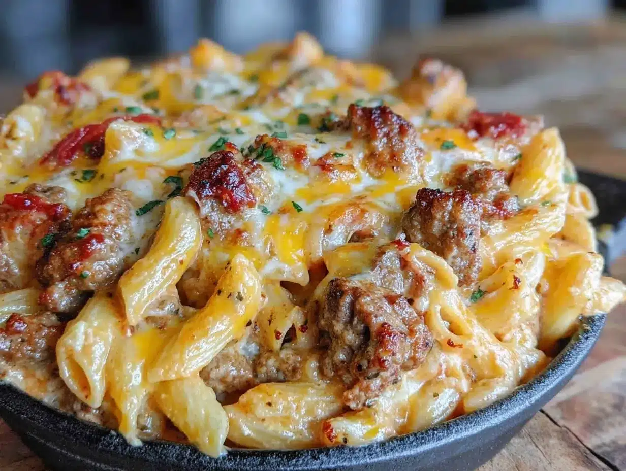 Cremige Käse-Hackfleisch-Nudeln: Bestes Rezept für Gastgeschenke 4 Cremige Käse-Hackfleisch-Nudeln preparation steps