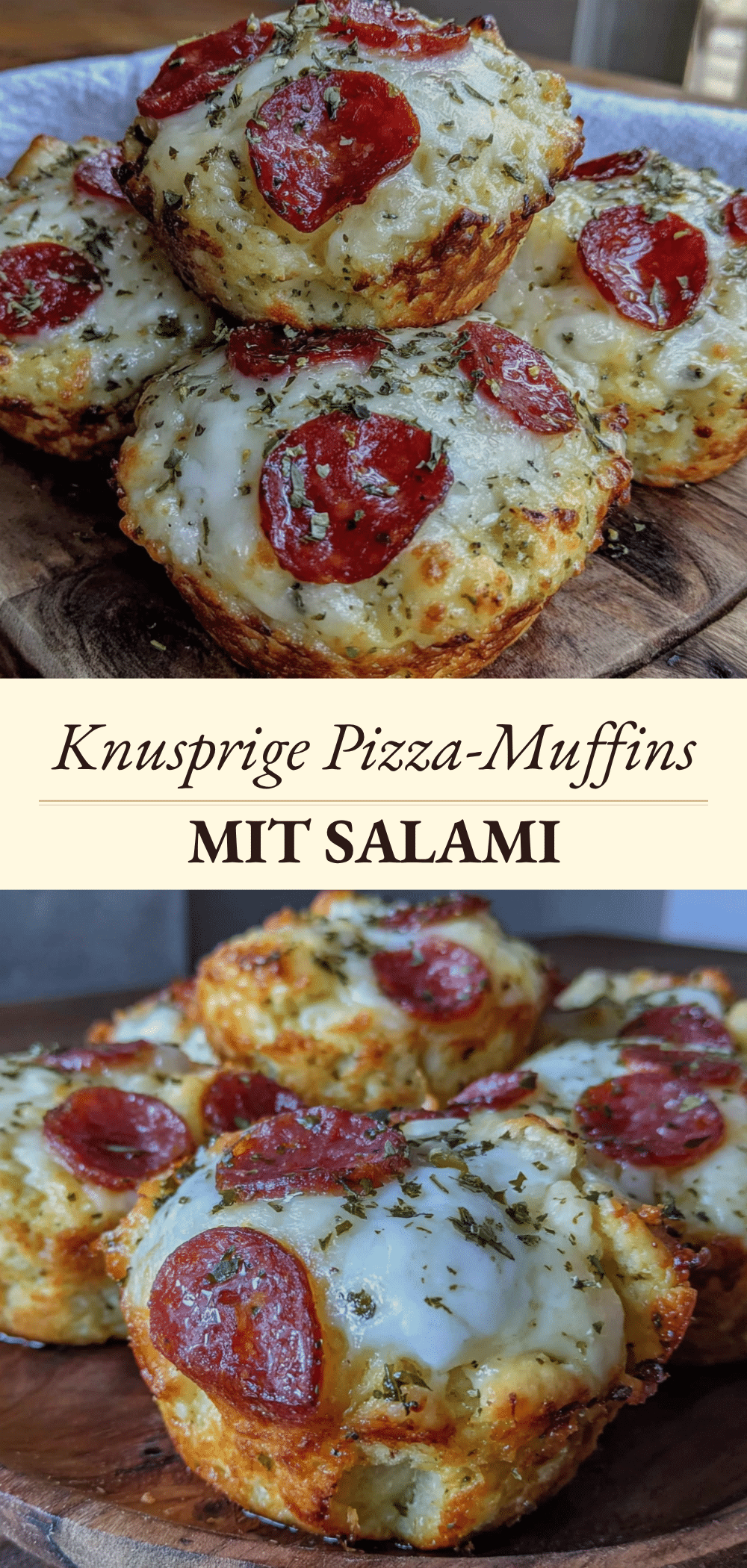Einfache Pizza-Muffins: 3 Zutaten, kein Stress 5 Einfache Pizza-Muffins recipe