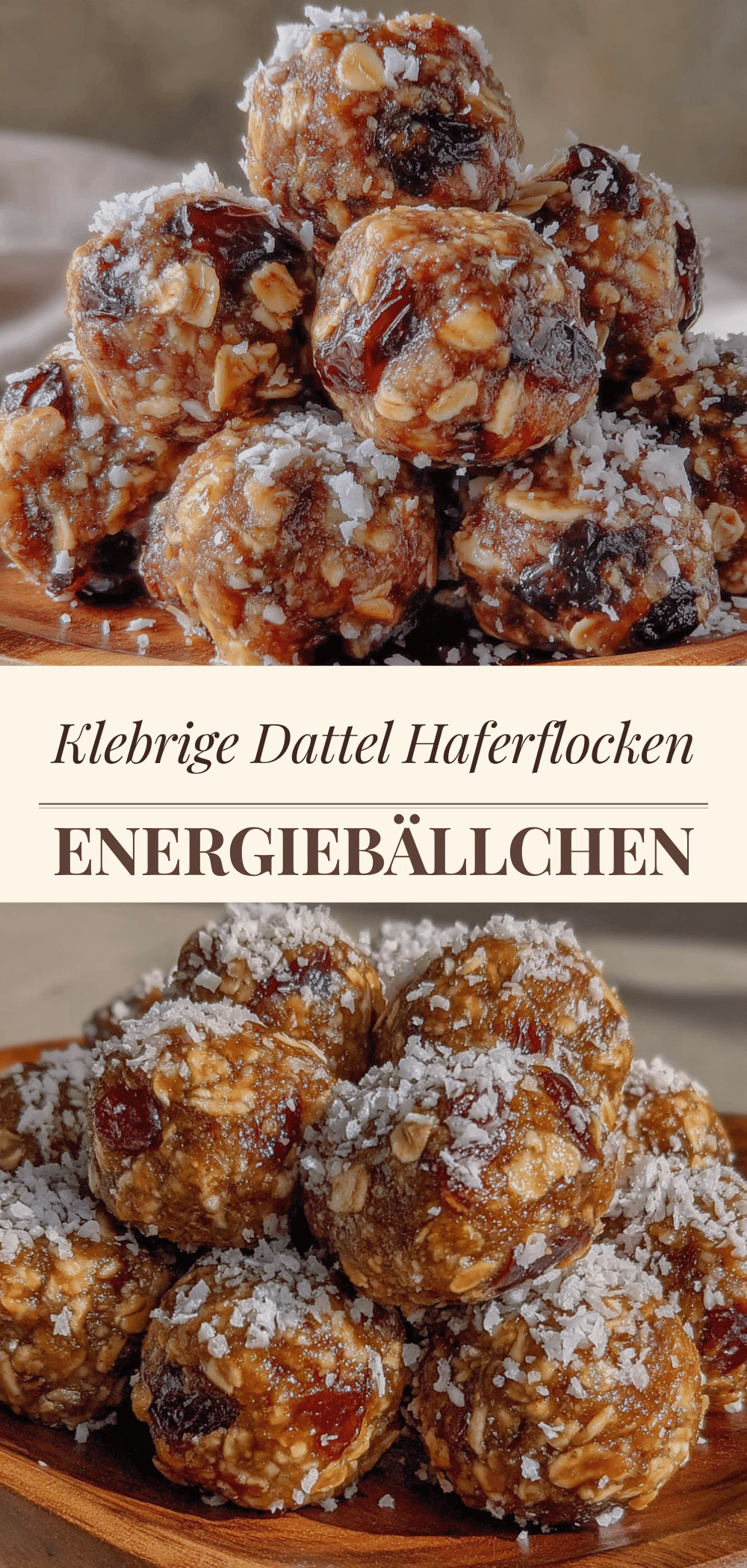 Leckere Energiebällchen mit Datteln: 5 Power-Snacks in 10 Min 5 Energiebällchen mit Datteln recipe