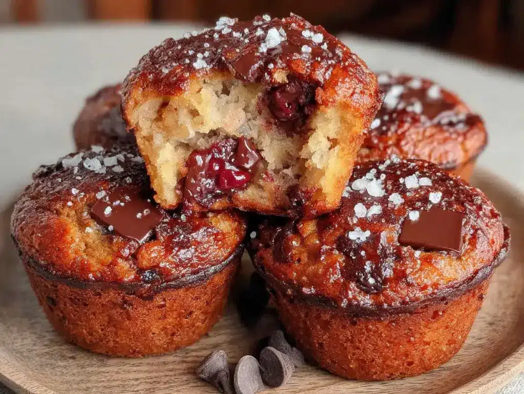 feuchte Muffins mit Schokostückchen - featured image