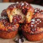 feuchte Muffins mit Schokostückchen - featured image