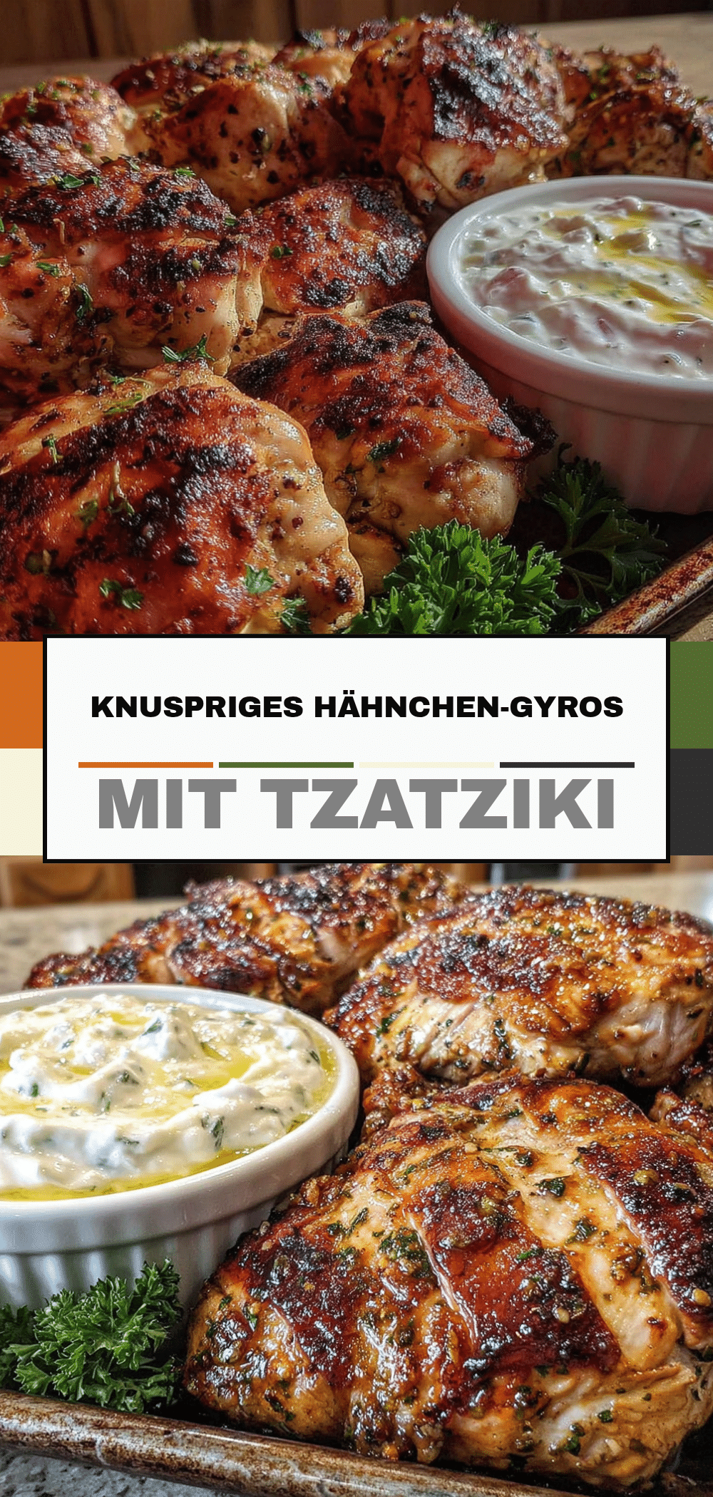Hähnchen-Gyros mit Tzatziki: 30 Min. 5 Hähnchen-Gyros mit Tzatziki recipe