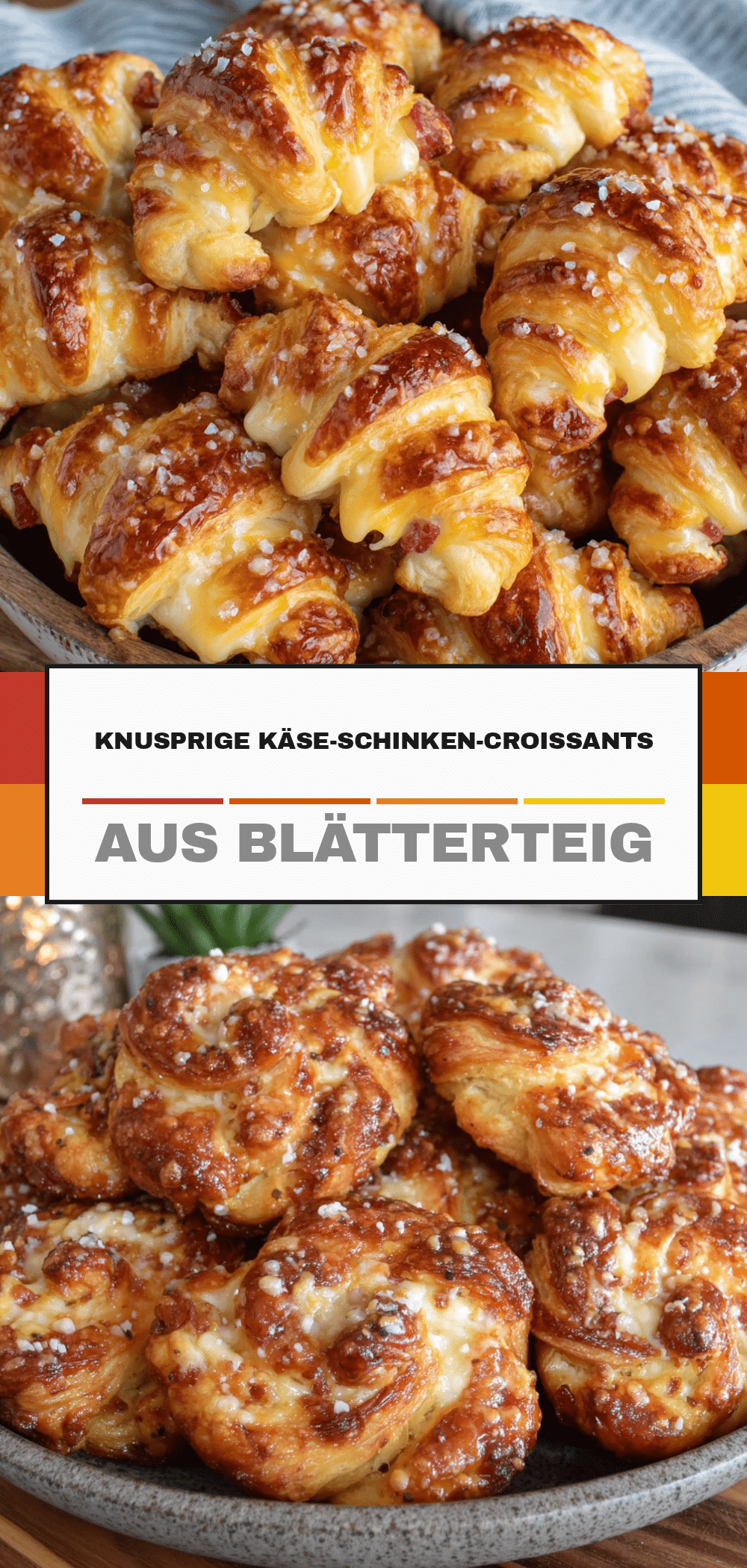 Knusprige Käse-Schinken-Croissants: Perfekt zum Nachmachen 5 Knusprige Käse-Schinken-Croissants recipe