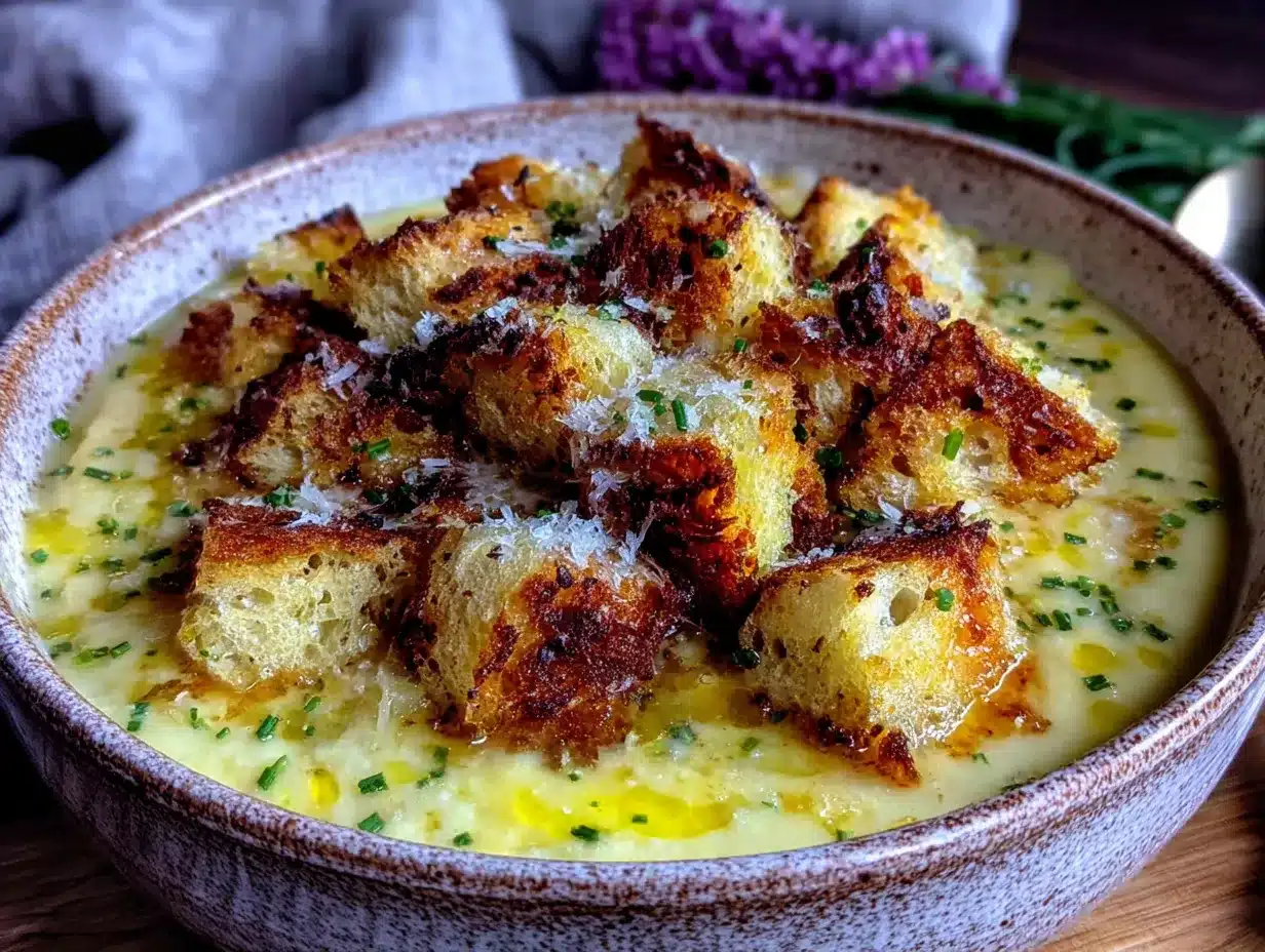 Cremige Lauch-Käse-Suppe: Perfekt im Frühling 4 Lauch-Käse-Suppe preparation steps