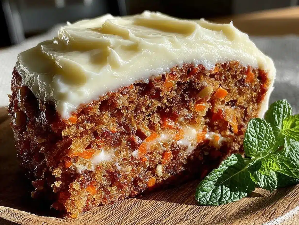 Saftiger Karottenkuchen: 1 Trick für Frischkäse 4 saftiger Karottenkuchen mit Frischkäsecreme preparation steps