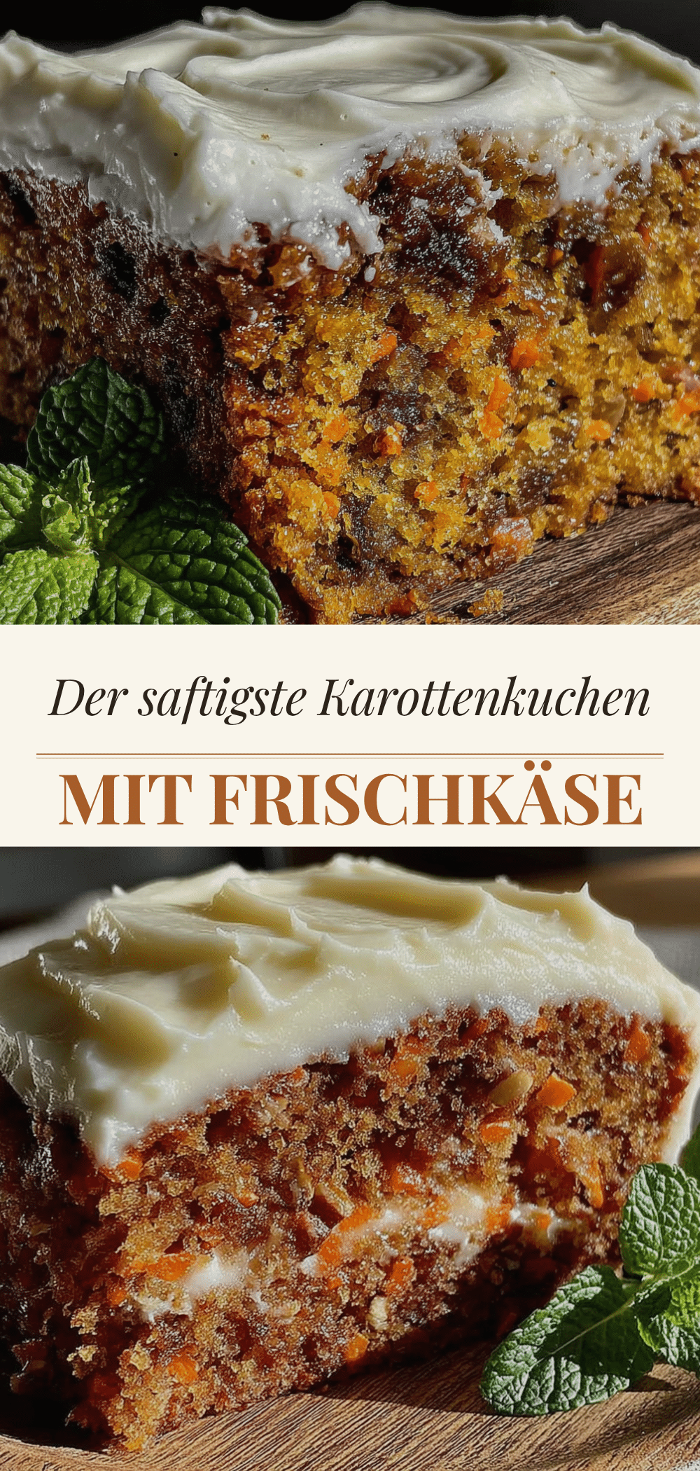 Saftiger Karottenkuchen: 1 Trick für Frischkäse 5 saftiger Karottenkuchen mit Frischkäsecreme recipe