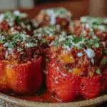 traditionelle gefüllte Paprika - featured image