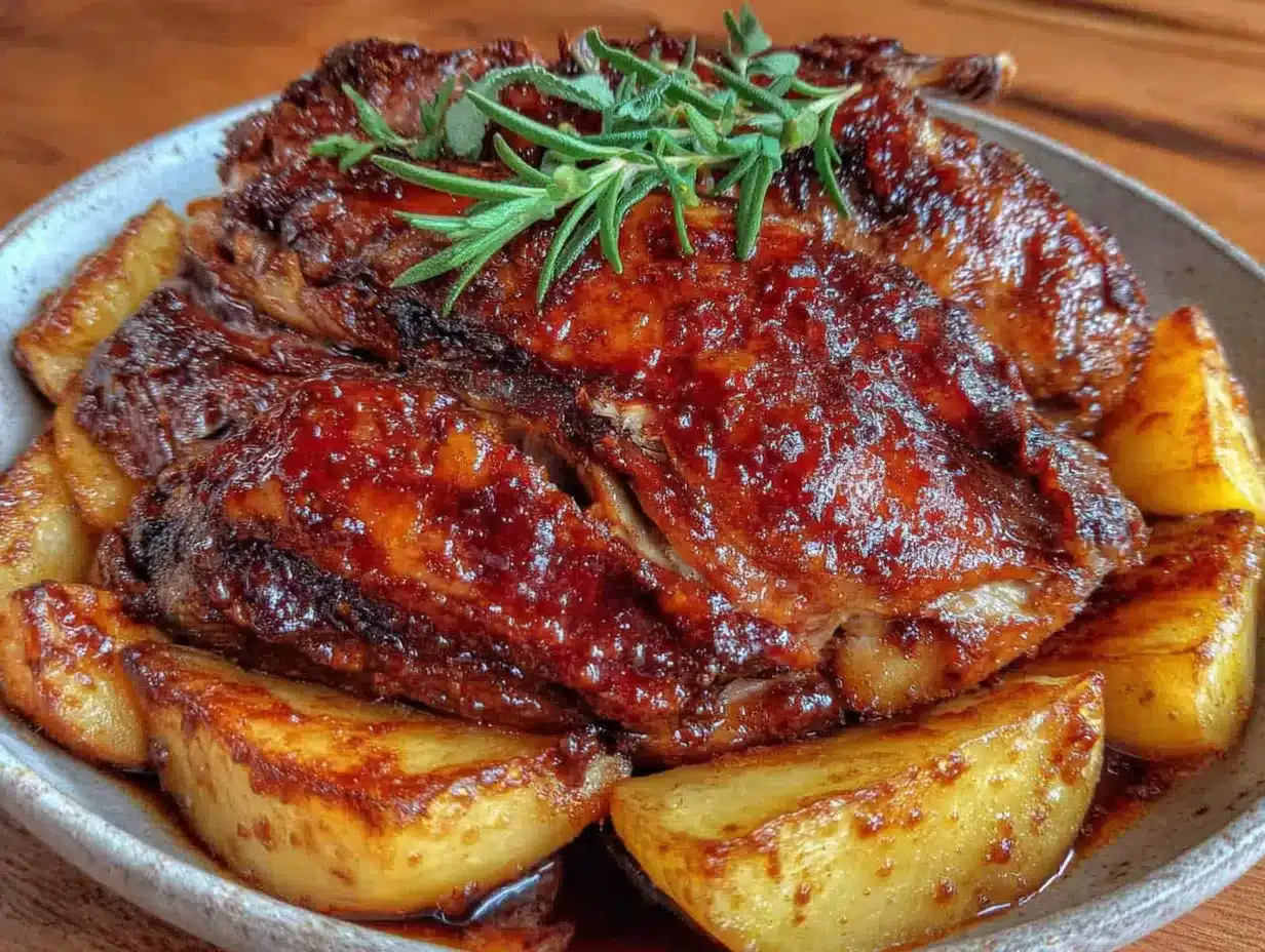 Saftiger Weihnachts-Gänsebraten mit Äpfeln: Der Trick für Goldhaut 4 Weihnachts-Gänsebraten mit Äpfeln preparation steps