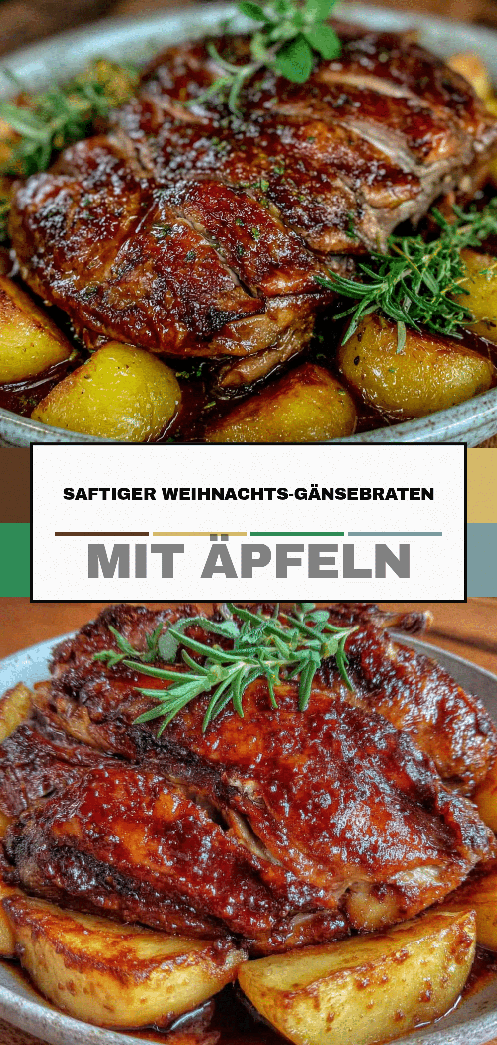 Saftiger Weihnachts-Gänsebraten mit Äpfeln: Der Trick für Goldhaut 5 Weihnachts-Gänsebraten mit Äpfeln recipe